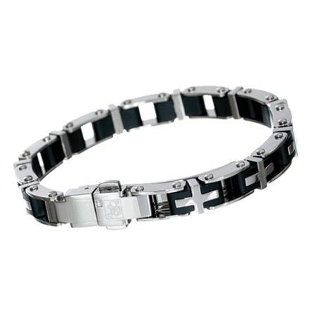 Immagine prodotto Simmons Jewelry Co. Bracciale in acciaio inossidabile L.A. 8 mm (Acciaio inossidabile)