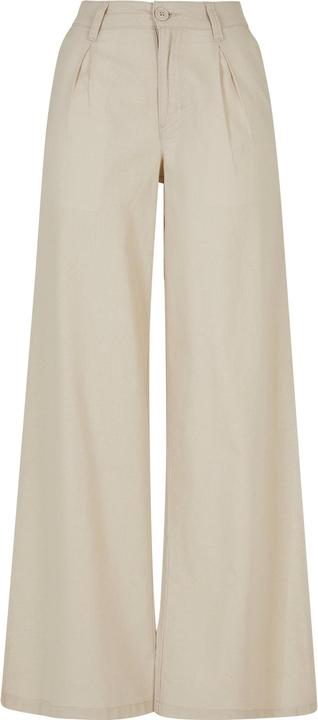 Produktbild Urban Classics Ladies High Linen Mixed Wide Leg Pants (30)