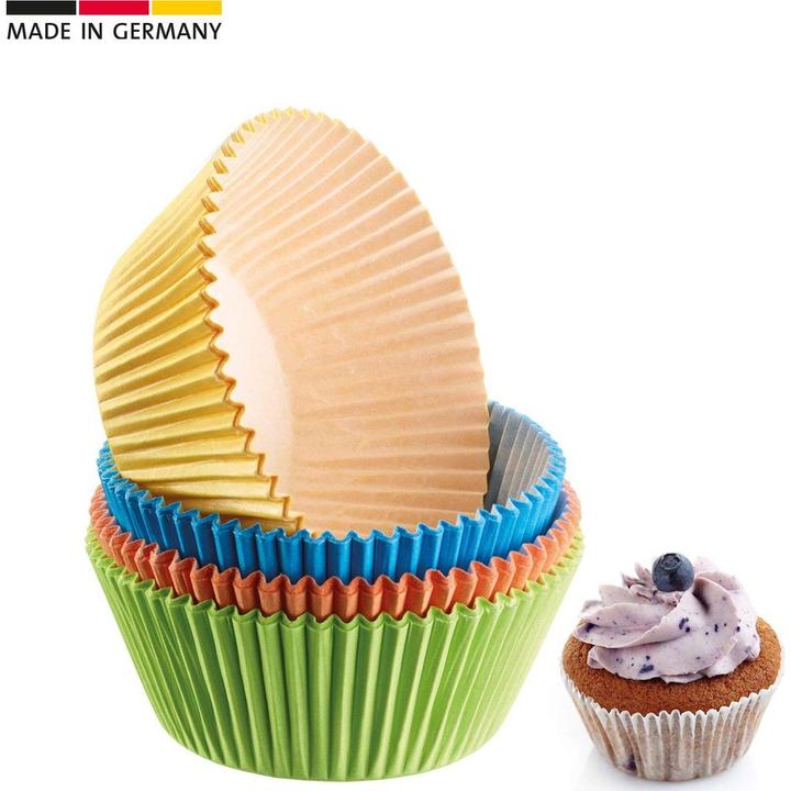 Produktbild Westmark 80 Muffin Papier-Backförmchen, farbig, 4-farbig sortiert (7.50 cm)