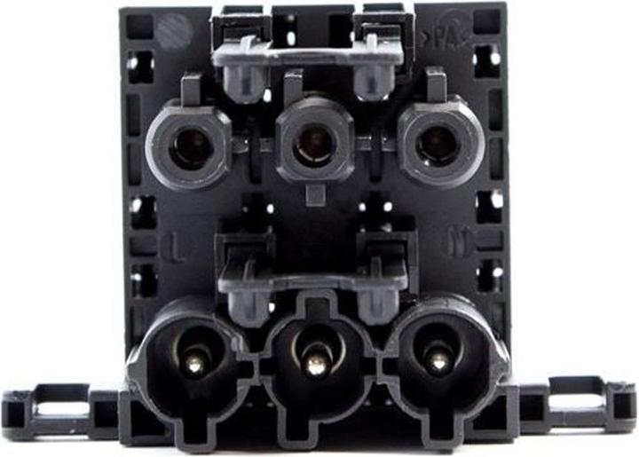 Produktbild Bachmann distribution block WIELAND GST18 1xIn/3xOut with locking lugs black