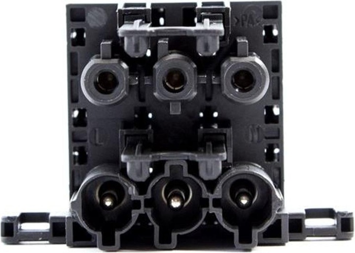 Produktbild Bachmann distribution block WIELAND GST18 1xIn/3xOut with locking lugs black