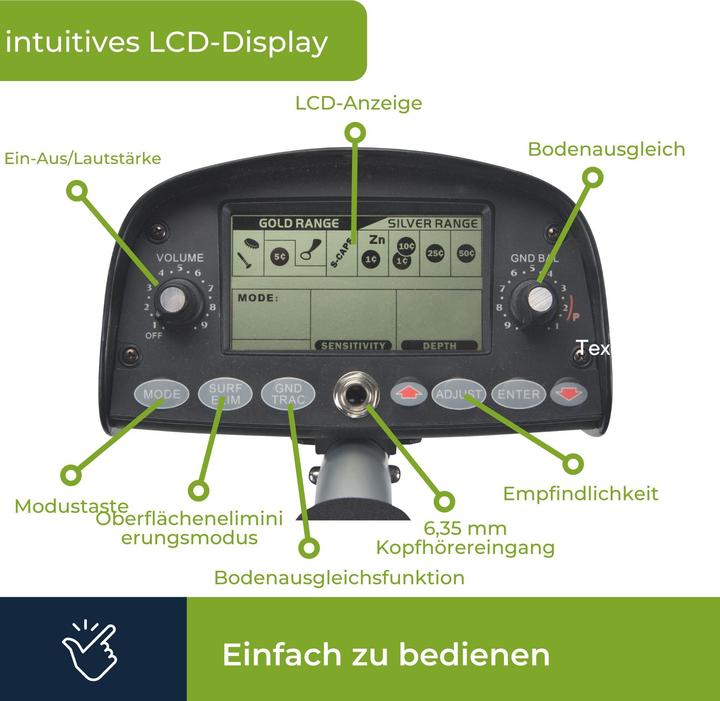Image du produit Velleman Détecteur de Métaux - Premium - Sensibilité 25 cm