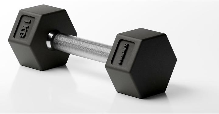 Actual product image Hammer Fitness HAMMER Kurzhantel Hexagon PRO 1 x 1 kg, Hantelart (1 x 1 kg)
