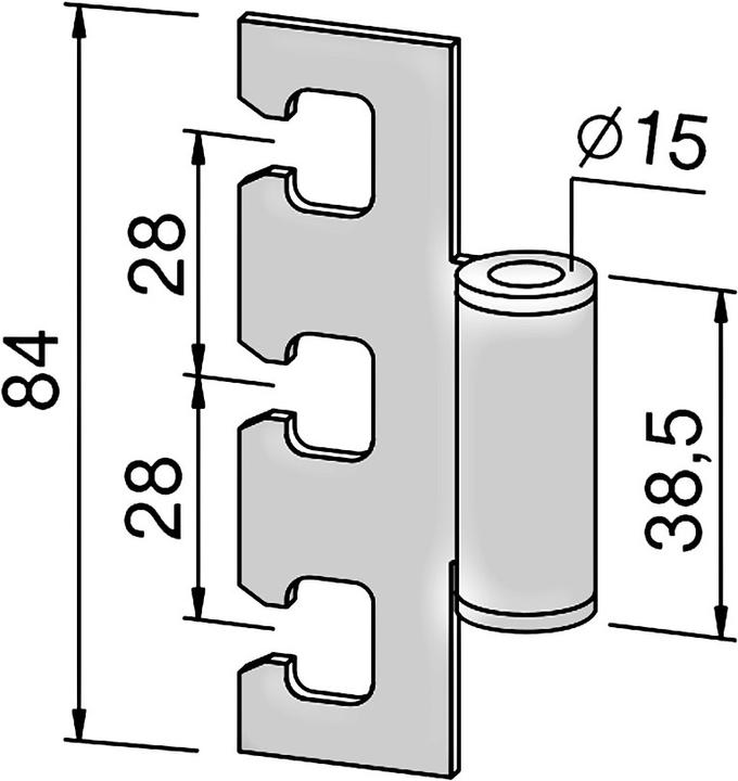 Dormakaba Framedeel voor VX framepocket