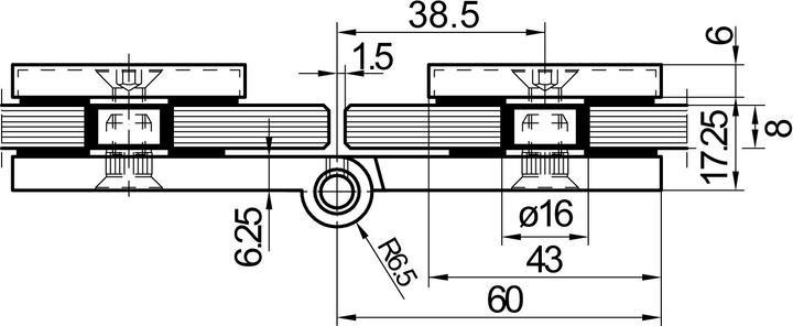 Actual product image Dormakaba Glass door hinge