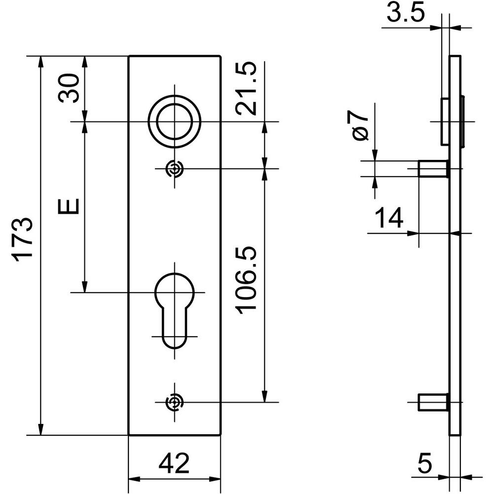 Thumbnail - Glutz, Türgriff + Fenstergriff, Aussentürschilder 52148 easyfix (Türschild)