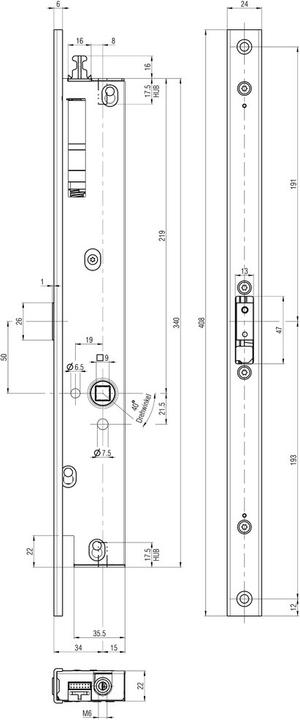 Actual product image BKS Motorized shoot bolt lock B-19930