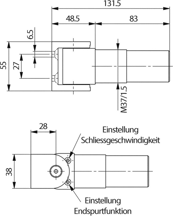 Actual product image Amf Gate hinge self-closing 149ST