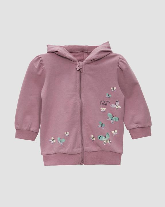 Produktbild s.Oliver Sweatshirt Jacke Kapuzenjacke mit Glitzerprint (80)