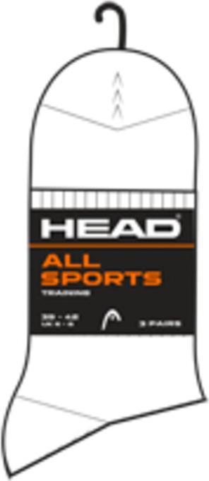 Actual product image Head Unisex All Sports Short Socks - Performance - 2 Pack (pack of 3, 43 - 46)