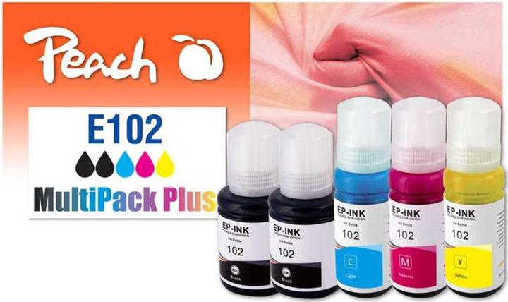 Produktbild Peach Tinte Canon CISS 102 Multi-Pack+ C, M, Y, BK (BK, C, M, Y)
