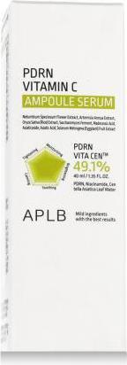 Actual product image Aplb Pdrn Vitamin C Ampoule Serum Pdrn Vita Centm 49.1% 1.35 Fl Oz (1.35 ml)