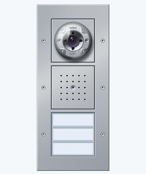 Image du produit Gira Station de porte vidéo AP 3f Türko F Alu 127065