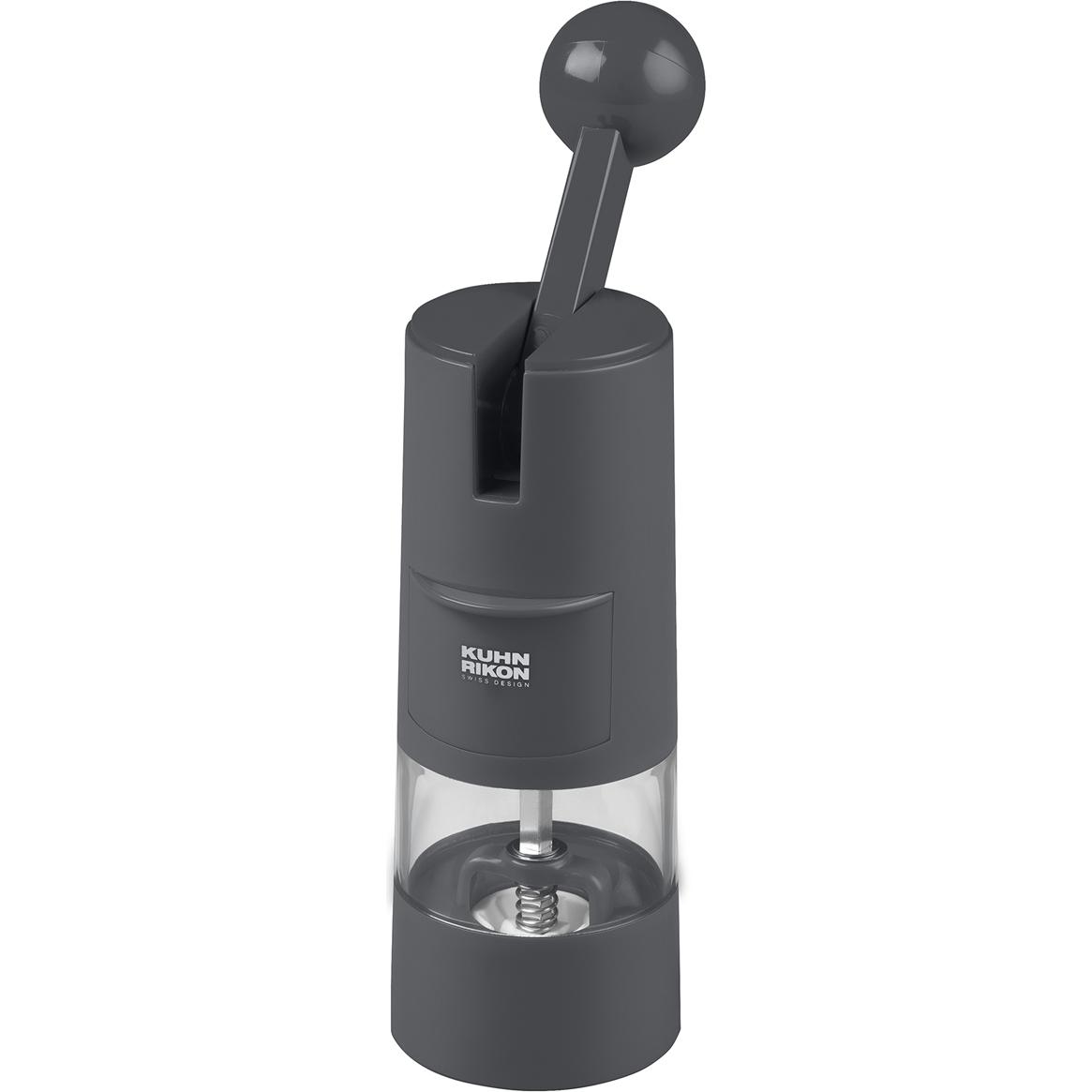 6x Kuhn Rikon Ratchet Grinder, Pfeffermühle + Salzmühle, Grau