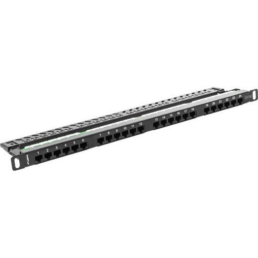 Lanberg PPU5-0024-B Patch Panel 0.5U, Server Zubehör, Schwarz
