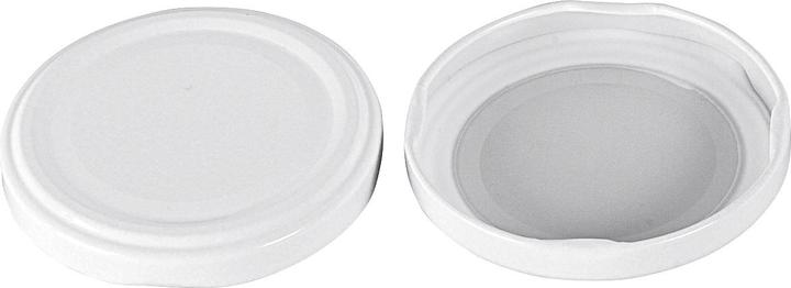 Dosen-Zentrale Twist-off lid pasteurization resistant Ø63mm white (6 pcs.)