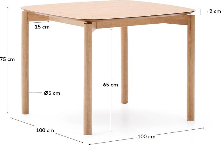 Produktbild Kave Home Indara (100 x 100 cm)