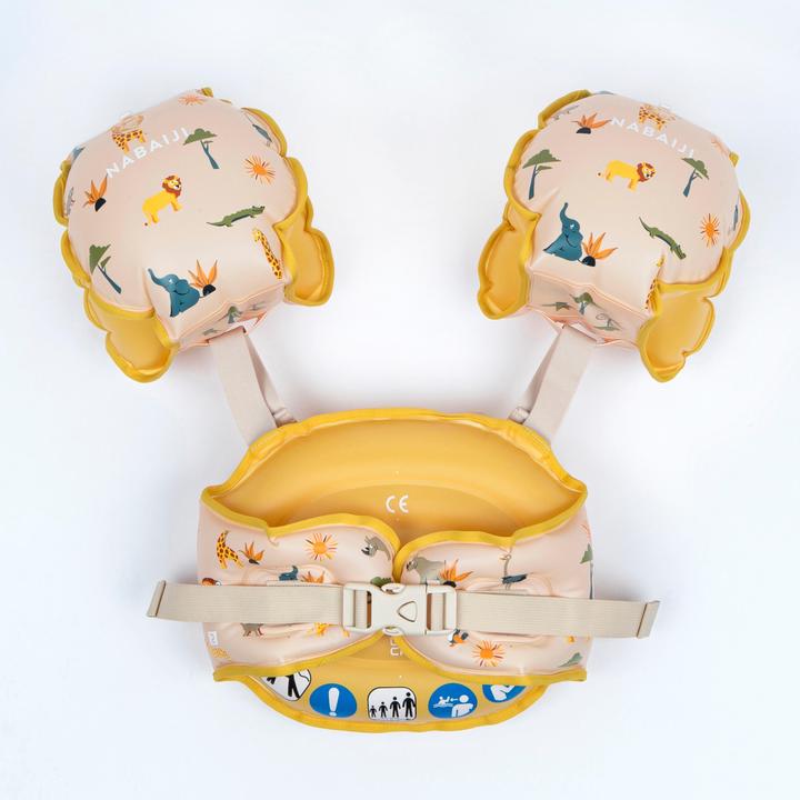 Image du produit Nabaiji Kids progressive pool bracelets - Tiswim print savanna beige