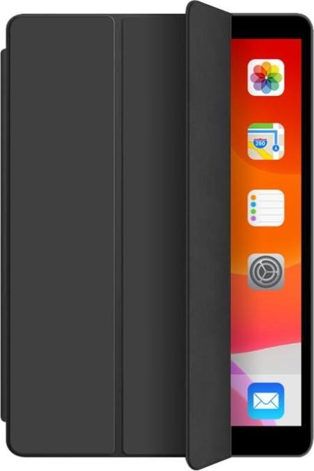 Actual product image eSTUFF Pencil case iPad 10.2 2019/2020/2021 Black. PU leather front with soft TPU back and pencil s (Apple iPad 2019 (7th gen), Apple iPad 2020 (8th gen), Apple iPad 2021 (9th Gen))