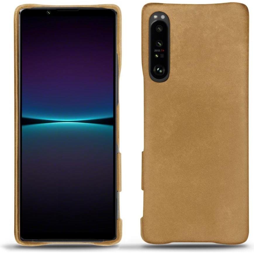 Noreve Lederschutzhülle (Sony Xperia 1 IV), Smartphone Hülle, Braun
