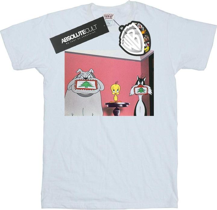 Produktbild Looney Tunes Christmas Postcard TShirt (XXL)