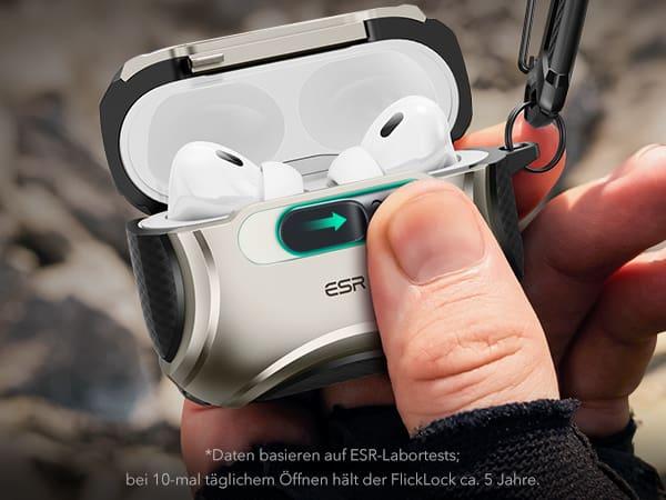 Actual product image ESR Cyber FlickLock HaloLock AirPods Pro 3 (Charging case cover)
