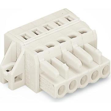 Wago Connettore multipoint femmina a 1 filo, Cavo + Spina elettrica, Grigio