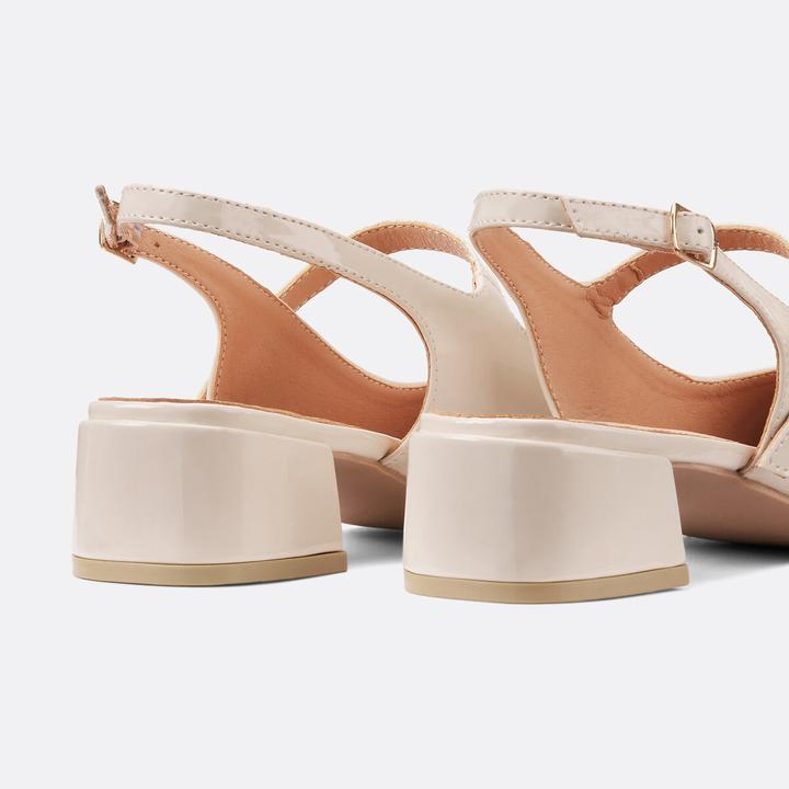 Produktbild La Redoute Collections Sling-Ballerinas mit kleinem Absatz (37)