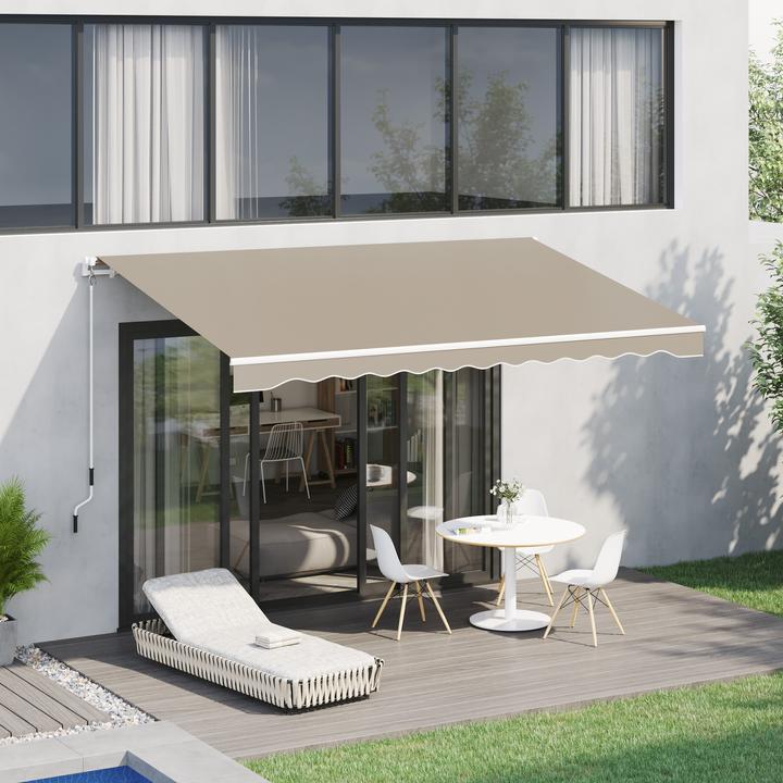 Actual product image Outsunny Gelenkmarkise mit Handkurbel (2.45 m)