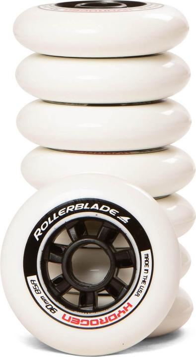 Actual product image Rollerblade Inline skates wheels complete set Hydrogen 90/85A, 8 wheels (90 mm, 85A)