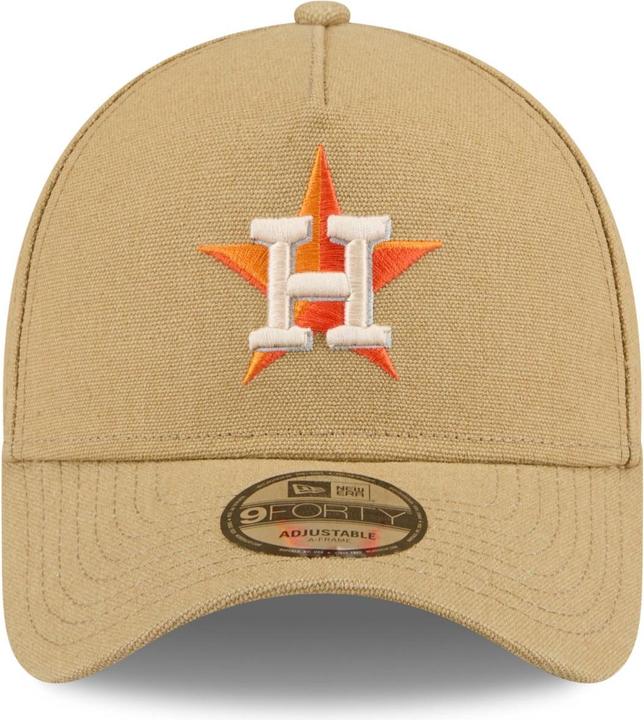 Produktbild New Era A-Frame Trucker Leinen Cap - Houston Astros beige (One Size)