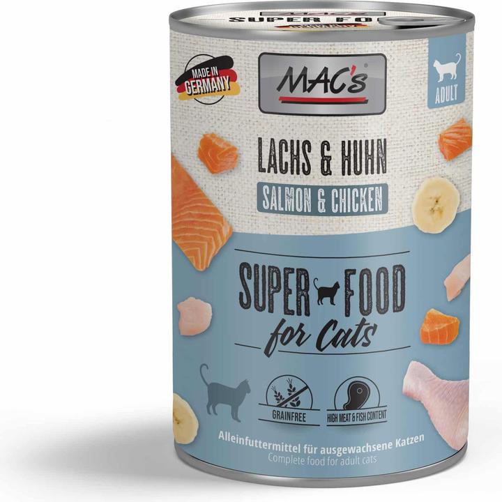 Image du produit MAC's CAT Lachs & Hühnchen (Adulte, 1 pcs, 400 g)