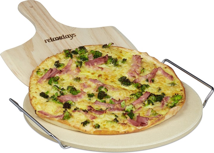 Produktbild Relaxdays Pizzastein Set
