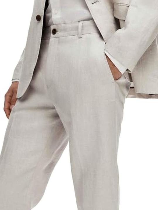 Image du produit Selected Regular Fit pantalon de costume en lin (48)