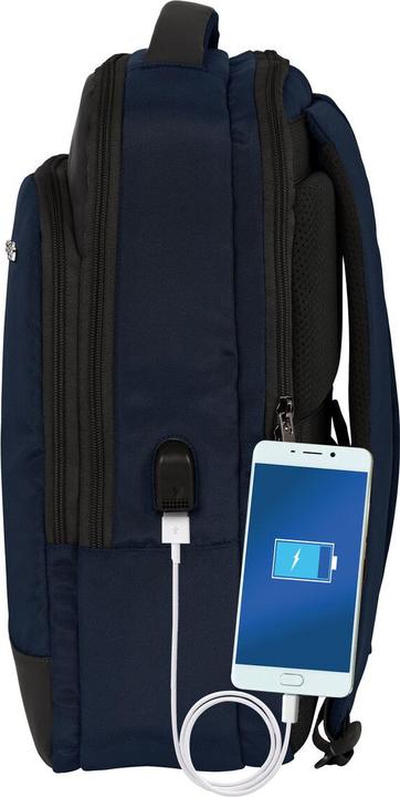 Image du produit Safta Sac à dos pour ordinateur portable et tablette avec port USB Business Bleu foncé (29 x 44 x