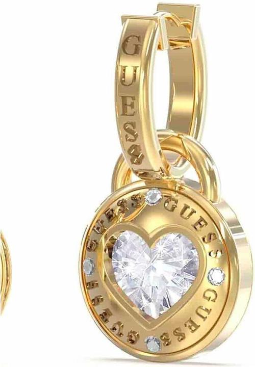 Produktbild Guess Decent Gold Plated 2in1 Rolling Hearts Dangle Earrings JUBE03351JWYGT/U (Surgical steel)