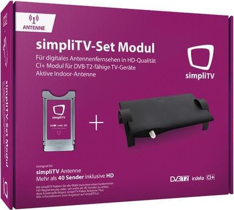 SimpliTV Simpli TV toestelmodule Simpli module + Simpli antenne (CI-module)
