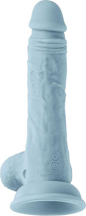 Productafbeelding Femme Funn Realistische Levensechte 8,2" Silicone Vibrator Vrouwelijk Speelgoed - Blauwe Draadloze Turbo