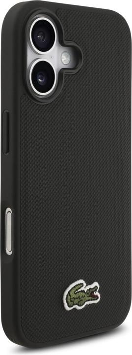 Productafbeelding Lacoste - Hardcase Iconic Petit Pique MagSafe (LCHMP17SPVCK) - iPhone 17 - Black (Apple iPhone 17)