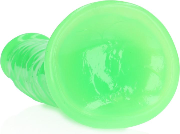 Immagine prodotto RealRock Slim Dildo Suction Cup - GitD - 7" / 18 cm