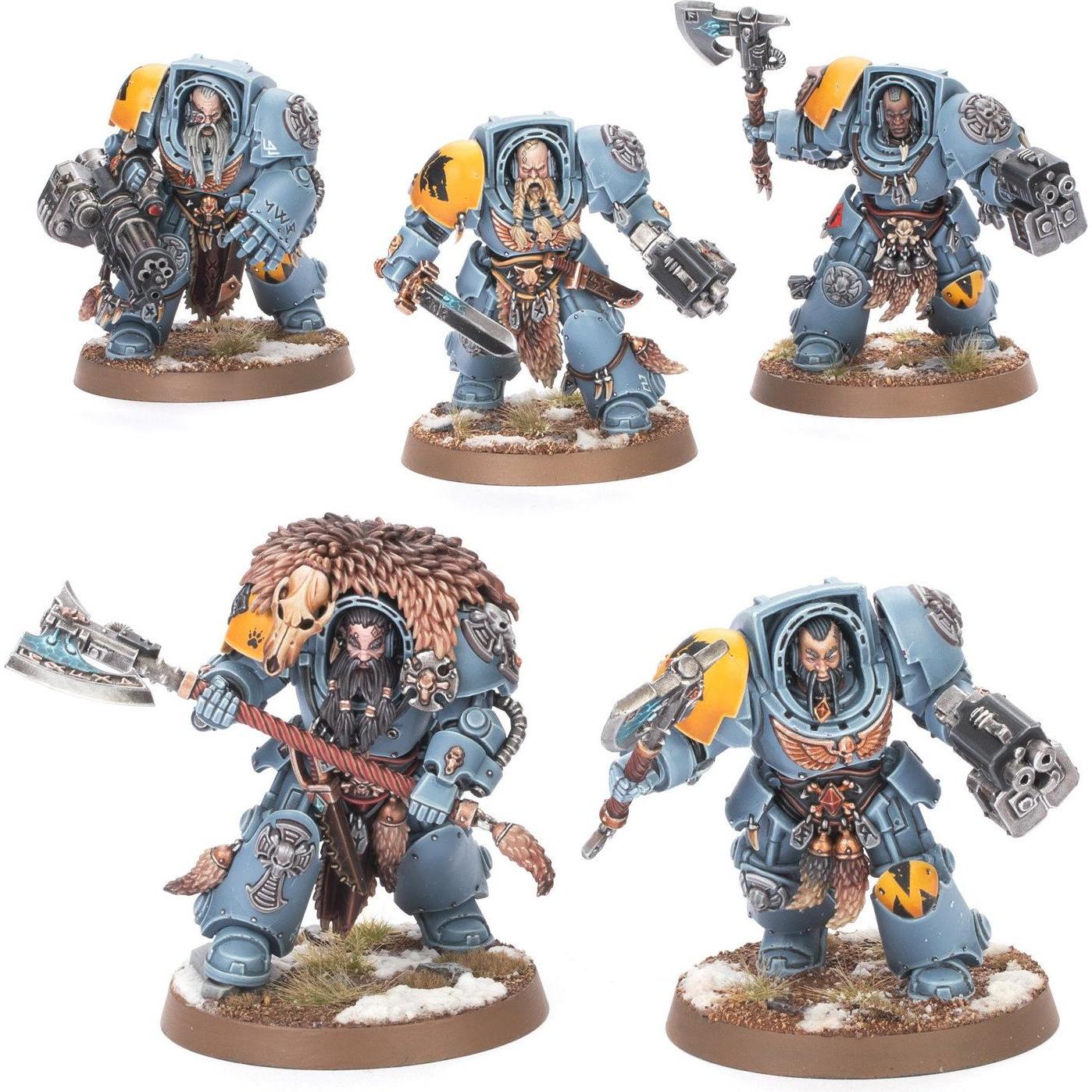 Games Workshop Warhammer 40k - Space Wolves Terminators Gardes Loups (2025) (Materiale sintetico)
