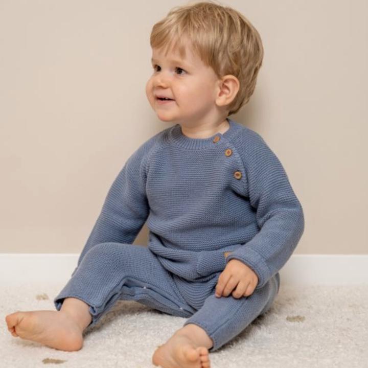 Immagine prodotto Little Dutch Tuta a rompicapo lavorata a maglia blu (86)