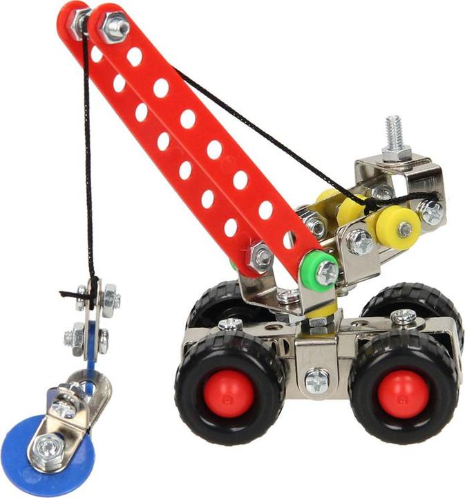 Actual product image Klq Metal construction kit crane, 83 pcs