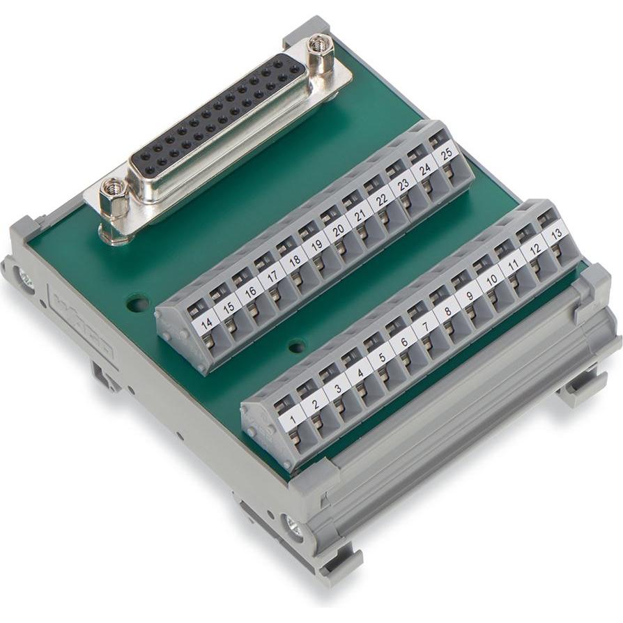 Wago Kontakttechnik Übergabe-Baustein Sub-Mi-D-Stiftleiste 289-558 Ausführung elektrischer Anschl..., Automatisierung