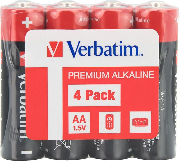 Actual product image Verbatim Battery 4 x AA / LR6 - Alkaline (4 pcs., AA)