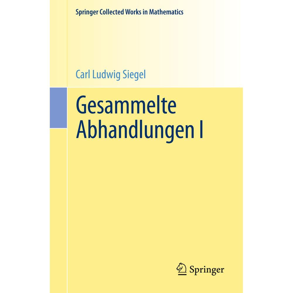 Gesammelte Abhandlungen I, Fachbücher