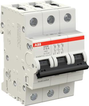 ABB S203M-Z10 Sicherungsautomat Z-Char.,10kA,10A,3P S203M-Z10