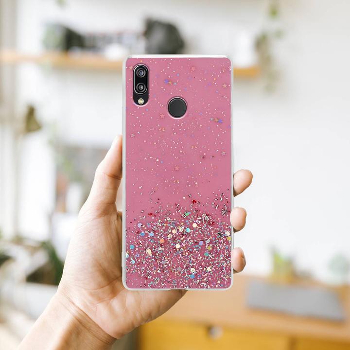 Produktbild Cadorabo TPU Cover funkelnder Glitter (Huawei Nova 3E)