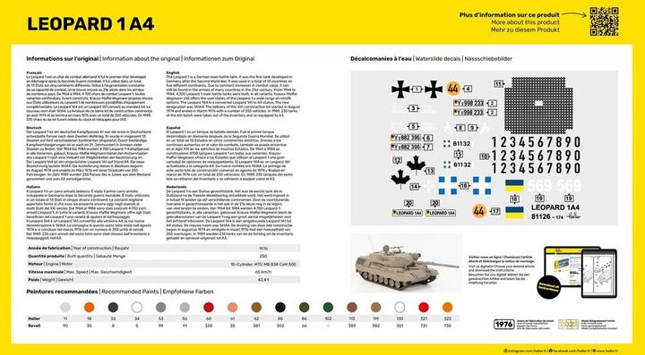 Nutritional values and ingredients Heller Leopard 1A4