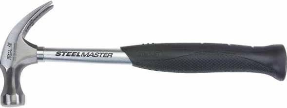 Actual product image Stanley Steelmaster claw hammer (570 g head weight, steel handle with neoprene grip, sharpened c (567 g)